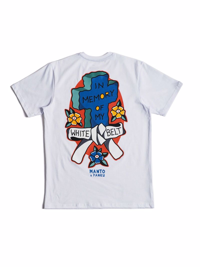 MANTO x Panku t-shirt RIP -white